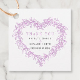 Etiquetas Para Lembrancinhas Mistletoline art cinza roxo obrigado de casamento