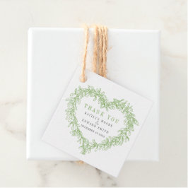 Etiquetas Para Lembrancinhas Mistletoline art cinza verde obrigado de casamento