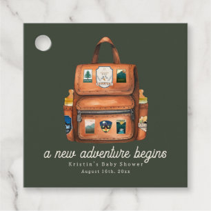 Etiquetas Para Lembrancinhas Mochila da Aventura + Chá de fraldas Verde de Garr