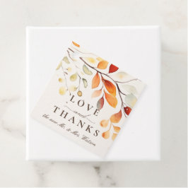 Etiquetas Para Lembrancinhas Modern Boho Watercolor Autumn Deixa Casamento