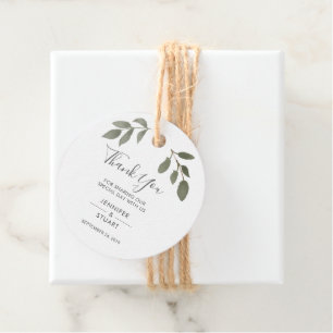 Etiquetas Para Lembrancinhas Modern elegante Watercolor deixa Casamento Obrigad
