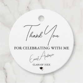 Etiquetas Para Lembrancinhas Modern Graduation Thank You Favor Tags