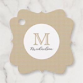 Etiquetas Para Lembrancinhas Modern Minimal Gold Monogram