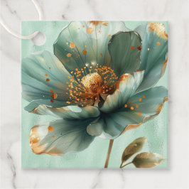 Etiquetas Para Lembrancinhas Modern Minimalist Emerald and White Wedding Favor 