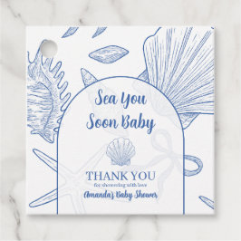 Etiquetas Para Lembrancinhas Modern Under The Sea You Soon Blue Boy Baby Shower