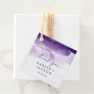 Etiquetas Para Lembrancinhas Modern Watercolor Roxo Agradeço Marcas Favoráv