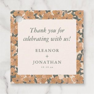 Etiquetas Para Lembrancinhas Moderno Boho Amarelo Floral Jantar de Ensaio Perso
