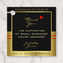 Moderno e bonito - Preto com Quadro Dourado Obriga