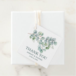 Etiquetas Para Lembrancinhas Moderno Eucalipto Greenery Obrigado Casamento