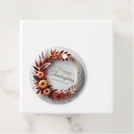 Etiquetas Para Lembrancinhas Moderno Feliz Dia de Ação de Graças Personalizado