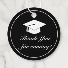 Etiquetas Para Lembrancinhas Moderno Minimalista Graduação Negra Obrigado