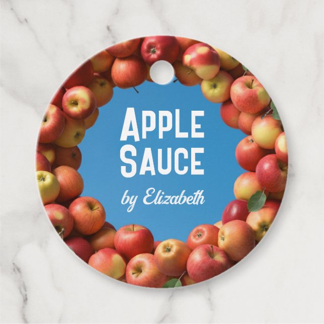 Etiquetas Para Lembrancinhas Molho de Maçã (Frente)
