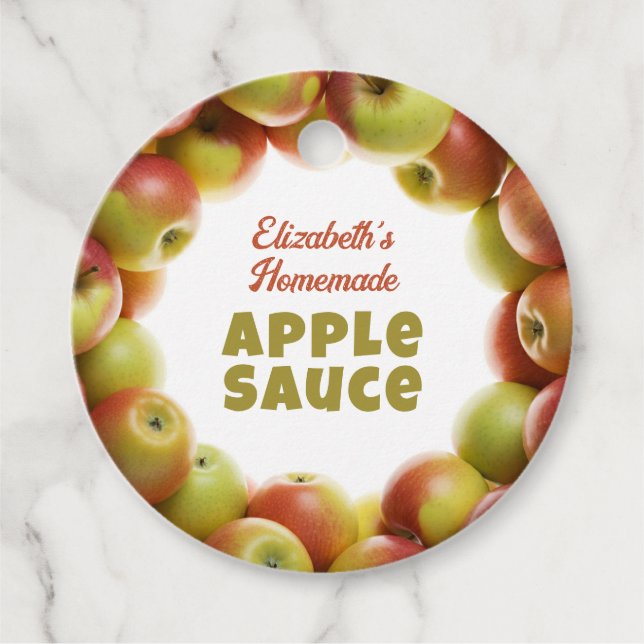 Etiquetas Para Lembrancinhas Molho de Maçã (Frente)