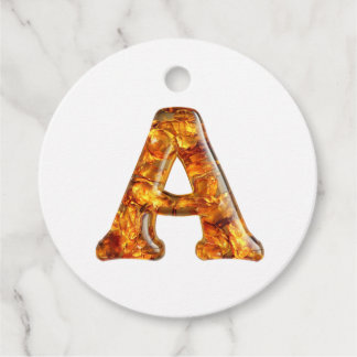 Etiquetas Para Lembrancinhas Monograma Amber A Ornamento - Design personalizáve