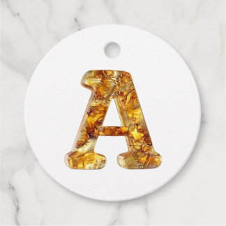 Etiquetas Para Lembrancinhas Monograma Amber A Ornamento - Design personalizáve