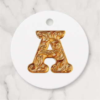 Etiquetas Para Lembrancinhas Monograma Amber A Ornamento - Design personalizáve