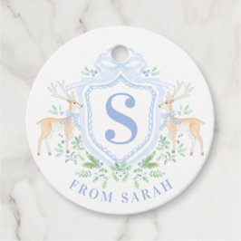 Etiquetas Para Lembrancinhas Monograma de Crest de Natal do Grande Milênio