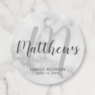 Etiquetas Para Lembrancinhas Monograma de Script Moderno Personalizado e Nome d