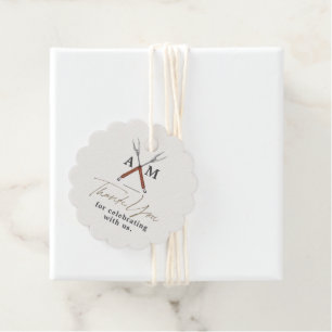 Etiquetas Para Lembrancinhas Monograma do CHURRASCO noivado