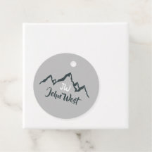 Monograma personalizável de cadeia montanhosa dese