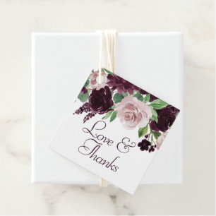 Etiquetas Para Lembrancinhas Moody Passions Vinho Roxo Dramático Obrigado