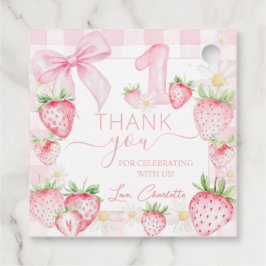 Etiquetas Para Lembrancinhas Morangos Cor-de-rosa-branca Berry Primeiro primeir