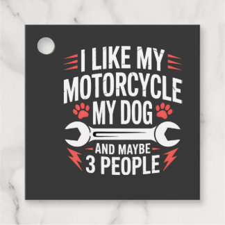 Etiquetas Para Lembrancinhas Motorcycle Dog Owner Humor