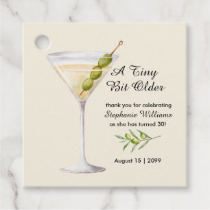 Etiquetas Para Lembrancinhas Mulher Elegante MarTini Um Pouco Mais Velha Aniver
