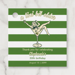 Etiquetas Para Lembrancinhas Mulher Tini Um Pouco Mais Velha Martini Retro Aniv