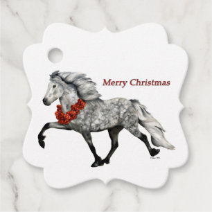 Etiquetas Para Lembrancinhas Natal dos Cavalos Islandeses