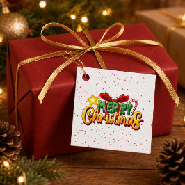 Etiquetas Para Lembrancinhas Natal Feliz Colorido Personalizado