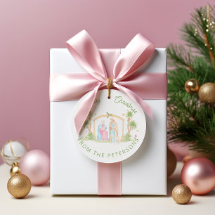 Etiquetas Para Lembrancinhas Natal Pastel do Presépio