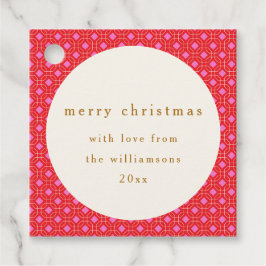 Etiquetas Para Lembrancinhas Natal Personalizado Vermelho Rosa Vermelho do Médi