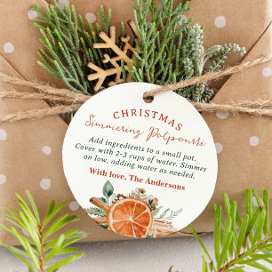 Etiquetas Para Lembrancinhas Natal Simmering Potpourri Gift
