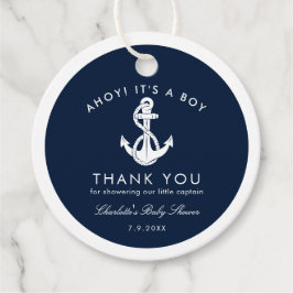 Etiquetas Para Lembrancinhas Nautical Boat Anchor Baby Shower Thank You