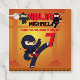 Etiquetas Para Lembrancinhas NINJA Movie Star Warrior Bicking it Karate Party