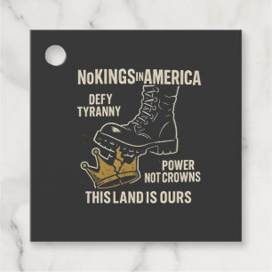 Etiquetas Para Lembrancinhas No Kings in America Anti-Trump 4 de julho