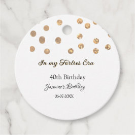 Etiquetas Para Lembrancinhas No meu aniversário de 40, ouro pontos feliz
