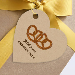 Etiquetas Para Lembrancinhas Nó Pretzel Enfiado - Pão Divertido e Domínio