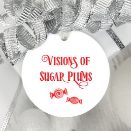 Etiquetas Para Lembrancinhas Noite Antes do Natal: Visões de Ameixas de Açúcar