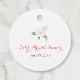 Etiquetas Para Lembrancinhas Noiva de Flor de Maçã Personalizada Obrigada