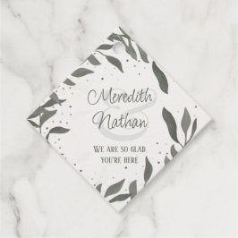 Etiquetas Para Lembrancinhas Noivas Folhas Simples Moderno Tendência Inspiração