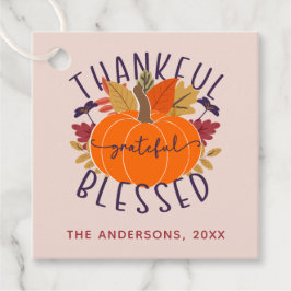 Etiquetas Para Lembrancinhas Nome da família Graças Grata Abençoada Ação de Gra