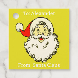 Etiquetas Para Lembrancinhas Nome Personalizado Amarelo Papai Noel Customizado