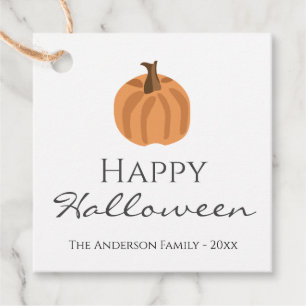 Etiquetas Para Lembrancinhas Nome Personalizado do Feliz Halloween Pumpkin