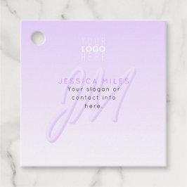 Etiquetas Para Lembrancinhas Nome profissional e Modelo de slogan | Puro claro