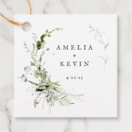 Etiquetas Para Lembrancinhas Nomes personalizados da elegância verde terroso Da