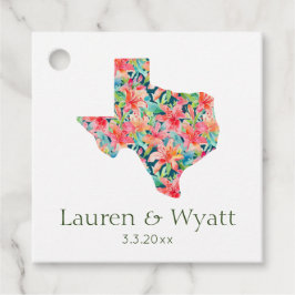 Etiquetas Para Lembrancinhas Nomes personalizados e data do casamento tropical