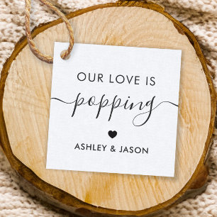 Etiquetas Para Lembrancinhas Nosso amor é Poppping, Tag da pipoca, casamento,