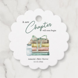 Etiquetas Para Lembrancinhas Novo Chá de fraldas de Capítulo de Aquarela